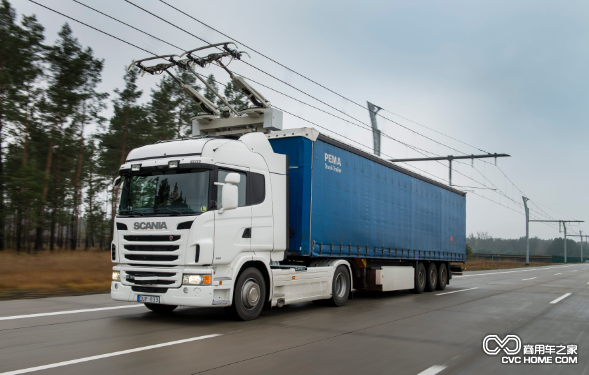 斯堪尼亞G 360 4×2，配備受電弓的電動(dòng)卡車正在西門子電氣化跑道上進(jìn)行試驗(yàn)2 商用車之家