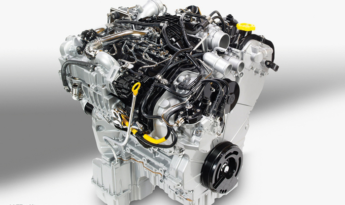 Ram 1500搭載的3.0升EcoDiesel V-6發(fā)動(dòng)機(jī)是美國(guó)市場(chǎng)上二十年多來(lái)第一款應(yīng)用于半噸皮卡的柴油機(jī)。