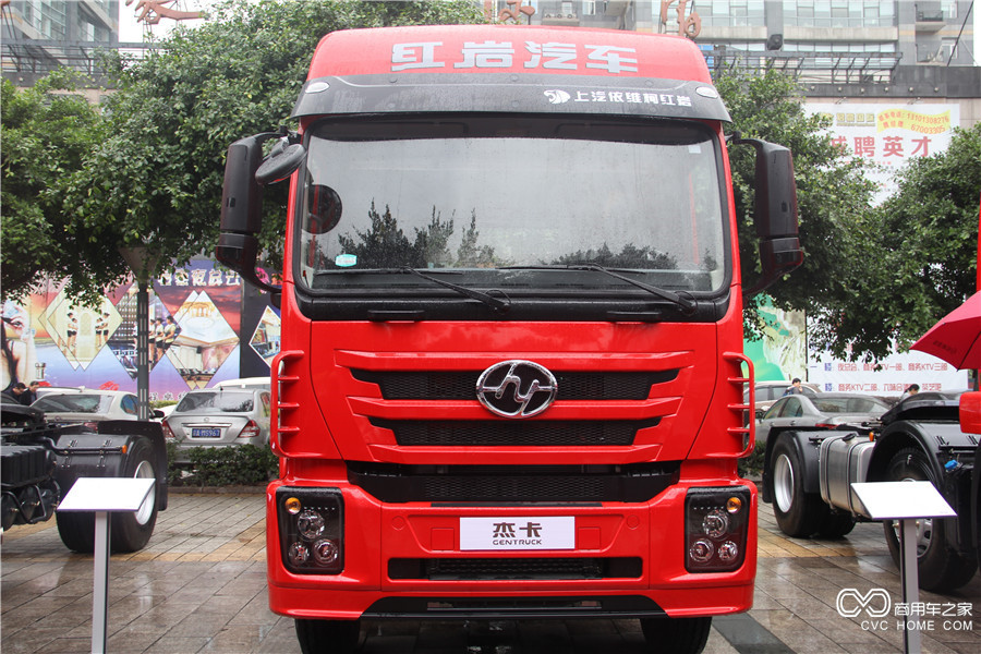 2016上汽依維柯紅巖年會(huì)展車 全新杰卡6*2 390 牽引車