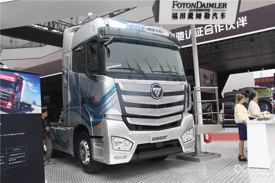 2016北京車展 福田戴姆勒EST超級卡車6*4 超能460動力